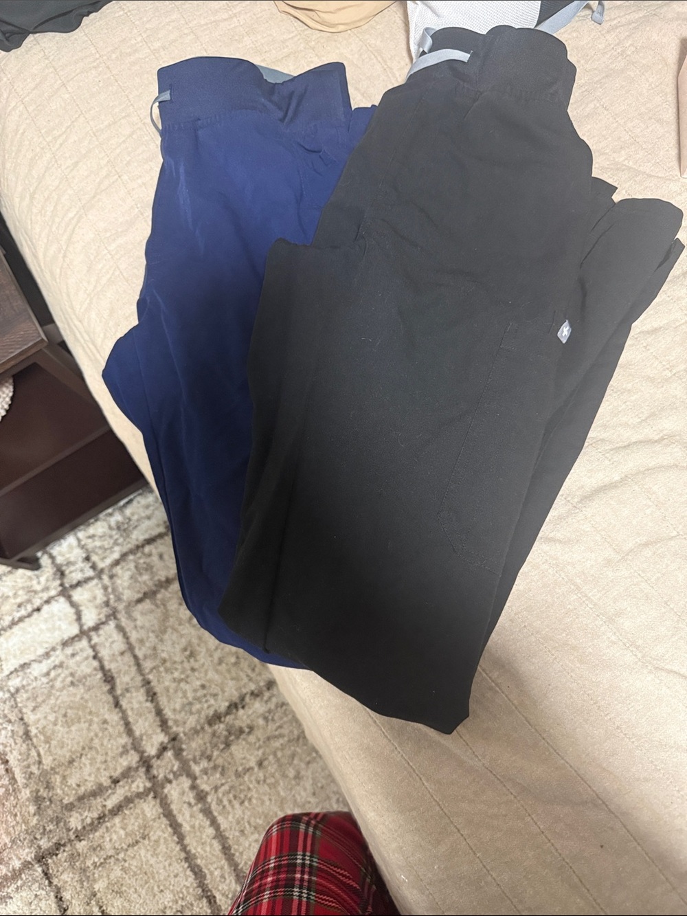 Figs Black and Navy Work Scrub Pants